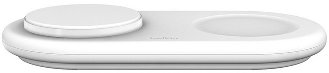 belkin 貝爾金 BOOST CHARGE PRO 15W 2-in-1 磁吸無線 充電座 Qi2 Fast Charging No Adapter Included 白色