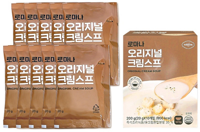 로마나 오리지널 크림 스프 10p, 1개, 200g