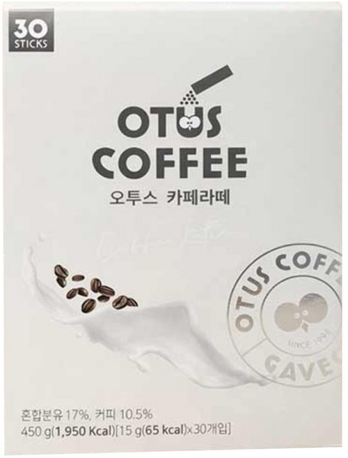 오투스커피 카페라떼, 15g, 30개입, 1개