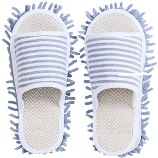 썬앤드림 모던한 탈부착 봄 여름 린넨 거실 청소 슬리퍼 S(225~240), 그레이, 1개