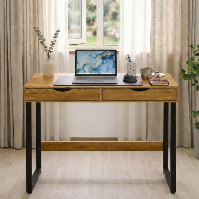 제이에스리빙 노르딕 서랍 테이블 0480_SFW NRD, 우드 블랙