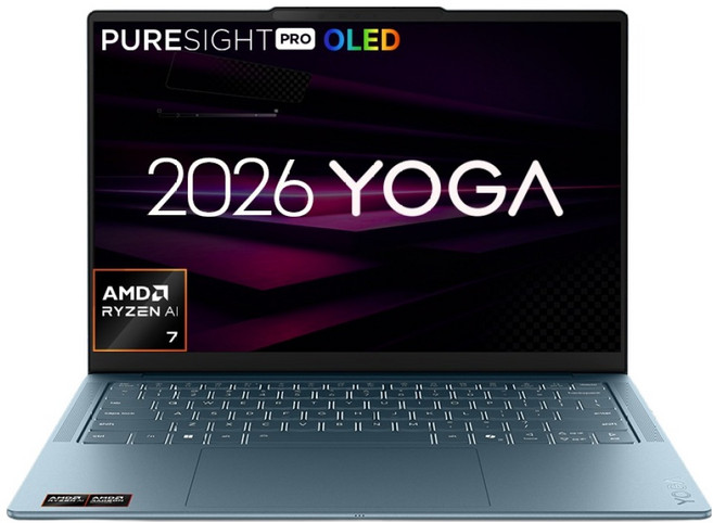 레노버 2026 요가 슬림 7a 14AGP11 라이젠 AI 라이젠 AI 400 시리즈, Tidal Teal, 83QS001CKR, 1TB, 16GB, WIN11 Home