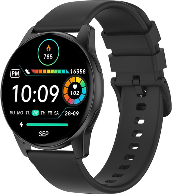 젤리타이거 통화가능 GPS 타이거 스마트워치 TW10, 블랙, 35mm, 블루투스