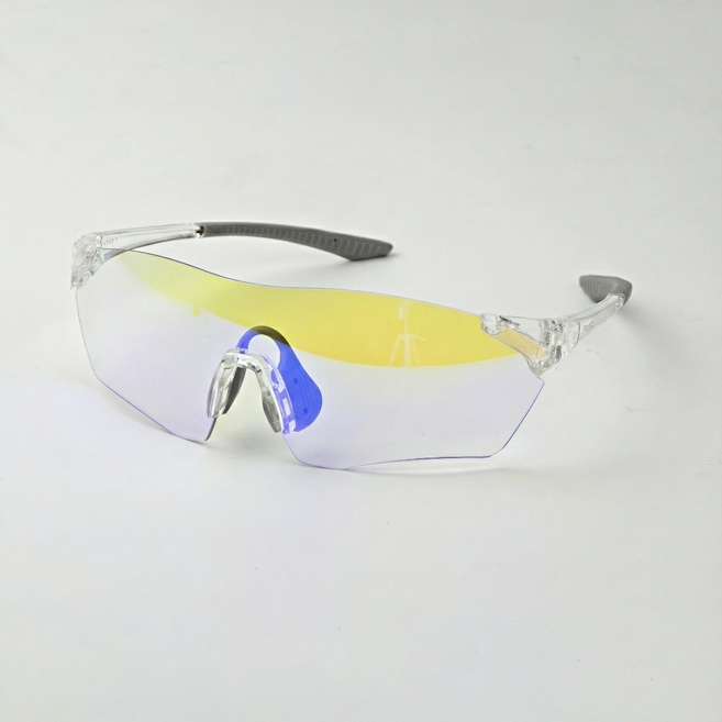 펜디오 에픽 초경량 변색 러닝 스포츠 선글라스, 크리스탈 + 로얄 블루, 1개