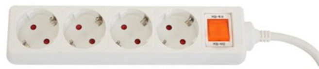 스마토 LED 과전류 차단스위치 멀티탭 4구 NM4-02S, 1.5m, 화이트, 1개