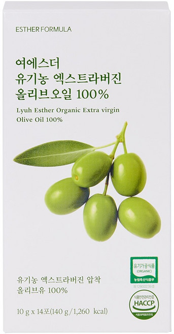 에스더포뮬러 여에스더 유기농 엑스트라버진 올리브오일 100%, 1개, 140g