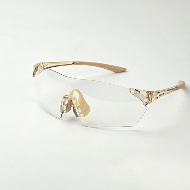 펜디오 에픽 초경량 변색 러닝 스포츠 선글라스, 브라운 크리스탈 + 골드브라운, 1개