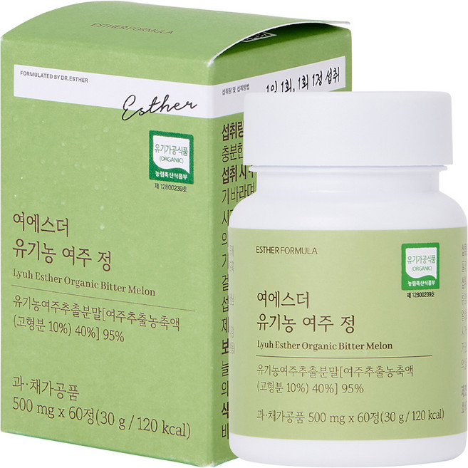 에스더포뮬러 여에스더 유기농 여주 정 30g, 1개, 60정
