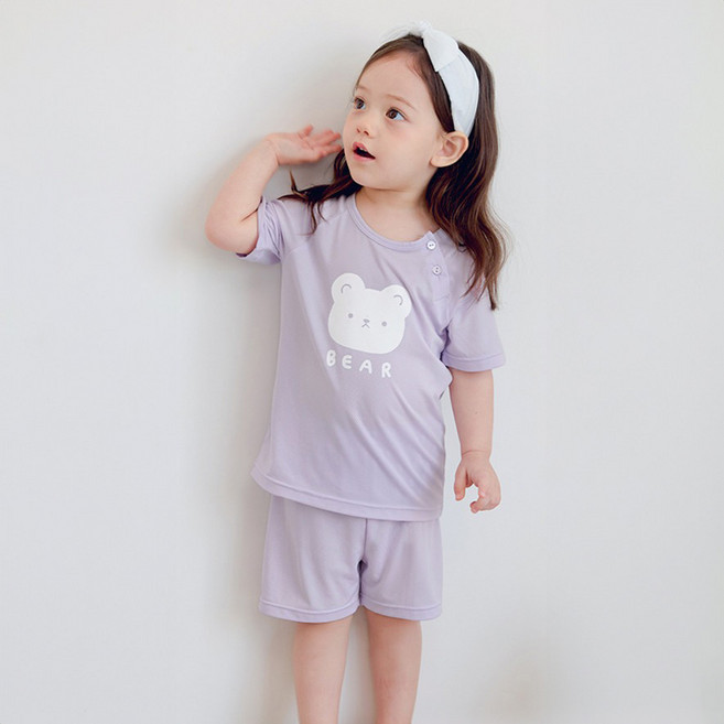 유니프랜드 베어 쿨메쉬 5부 내의 상하의 세트