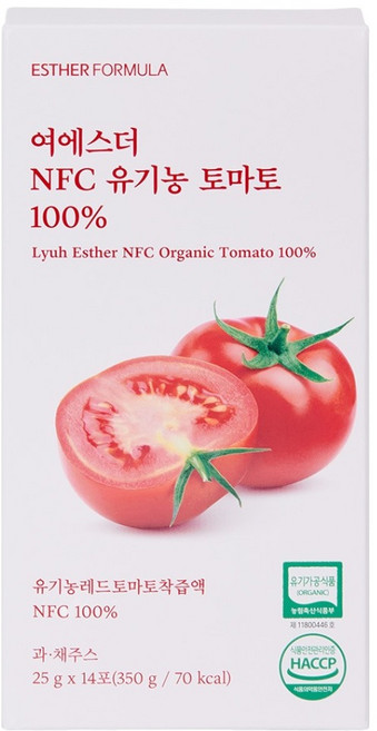 에스더포뮬러 여에스더 NFC 유기농 토마토 100%, 1개, 350g