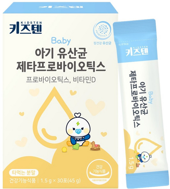 키즈텐 아기 유산균 제타프로바이오틱스, 1개, 45g