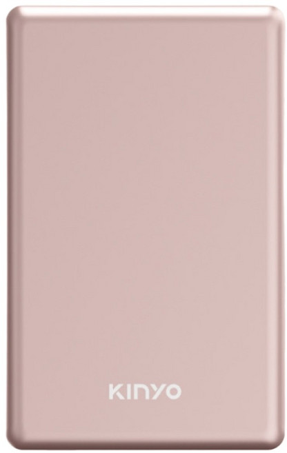 Kinyo 大容量薄型磁吸行動電源 10000mAh Type-C, 玫瑰金, KPB-618GD