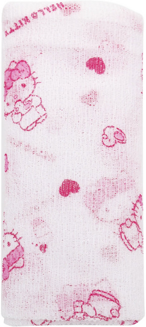 뷰티홈 산리오 헬로키티 샤워타월, 1개, 1개입, 화이트