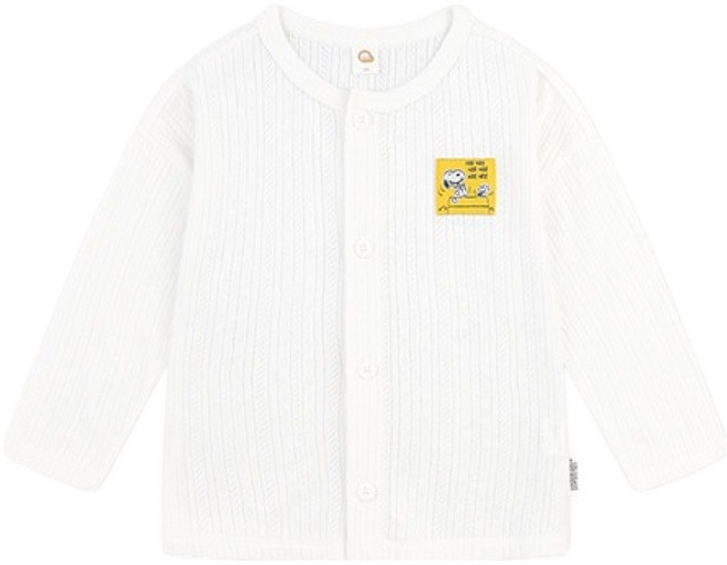 밀크마일 피너츠 스누피 우드스톡 함박웃음 시원한 스카시 니트 가디건