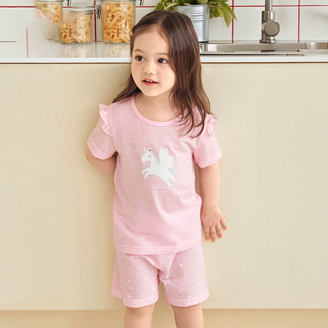 유니프랜드 트윙클 포니 5부 내의 상하의 세트