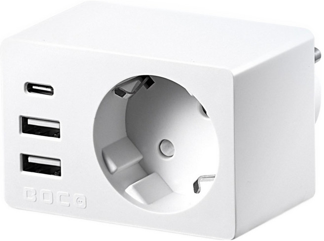 보코 미니원36 USB C타입 초고속 충전 PD36W 멀티탭 1구 BC-A116U36, 1개, 화이트, 73mm