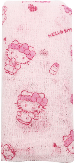 뷰티홈 산리오 헬로키티 샤워타월, 1개, 1개입, 핑크