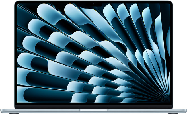 Apple 2026 MacBook Air 15吋 M5晶片 10核心CPU 10核心GPU, 天藍色, A3448, 1TB, 24GB, MAC OS