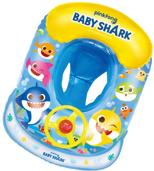 위니코니 아기상어 자동차 쿠션보행기 24W, 1개