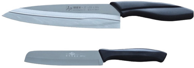 한국제일도 왼손용 주방칼 2종 세트, 1세트, 식도 + 과도