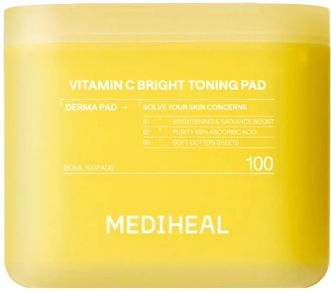 메디힐 비타민씨 잡티 토닝 토너패드 180ml, 100매입, 1개 - 쿠팡