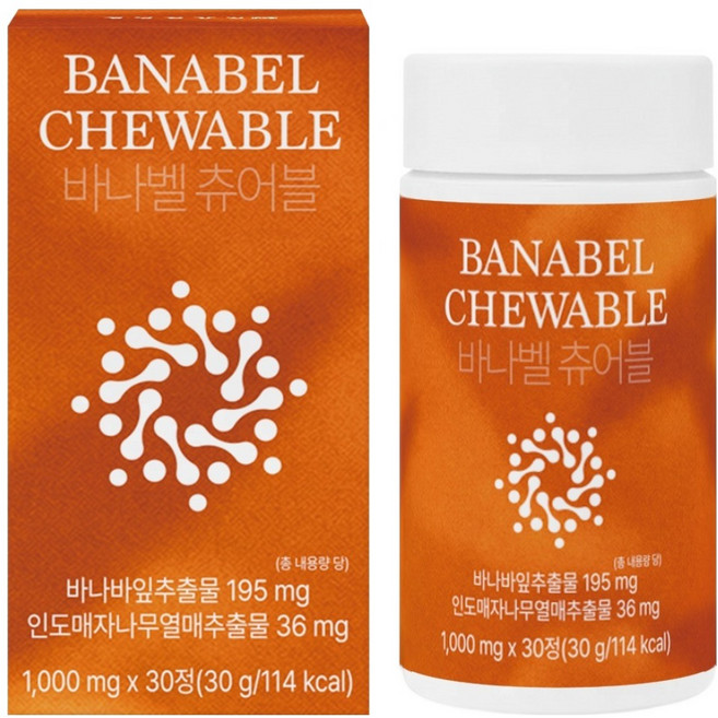 경성건강원 바나벨 츄어블 30g, 1개, 30정
