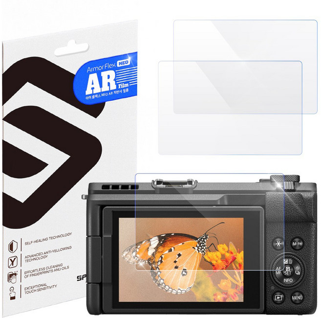 스페이스쉴드 카메라 NEO AR 저반사 고선명 9H 강화유리필름 3p 세트, 1세트, 캐논 파워샷 V1
