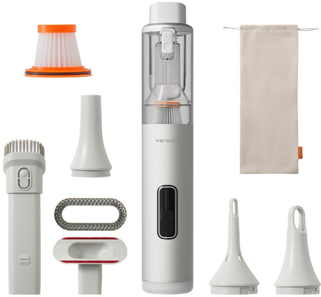 벤딕트 볼텍스 강력 무선 차량용 에어건 청소기, 실버, VDT-C18S