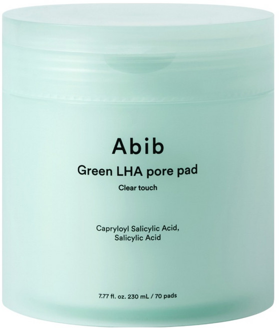 아비브 그린 LHA 모공 패드 클리어 터치 230ml, 70매입, 1개