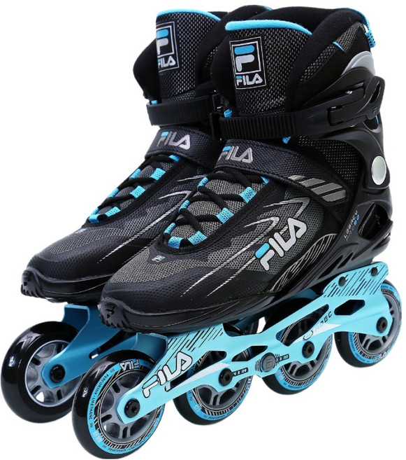 휠라 인라인스케이트 LEGACY PRO 80, 1개, 블랙 + 블루