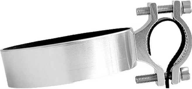 모나코올리브 자전거 핸들바 알루미늄 컵홀더, 실버, 1개