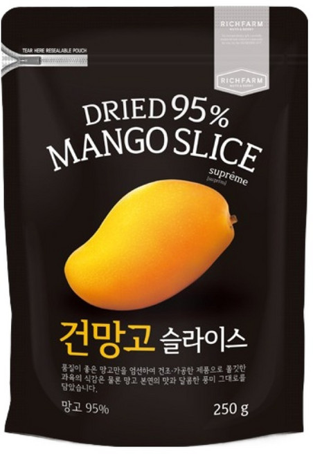 리치팜너트 건망고 슬라이스, 250g, 1개