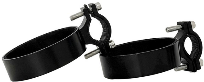 모나코올리브 자전거 핸들바 알루미늄 컵홀더, 블랙, 2개