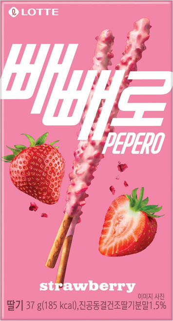 빼빼로 딸기, 37g, 1개
