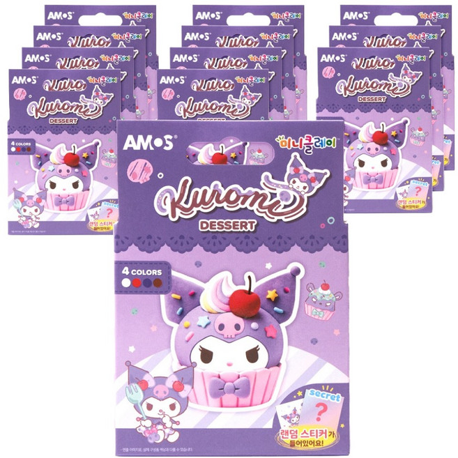 아모스 미니클레이 쿠로미 디저트, 70g, 12개