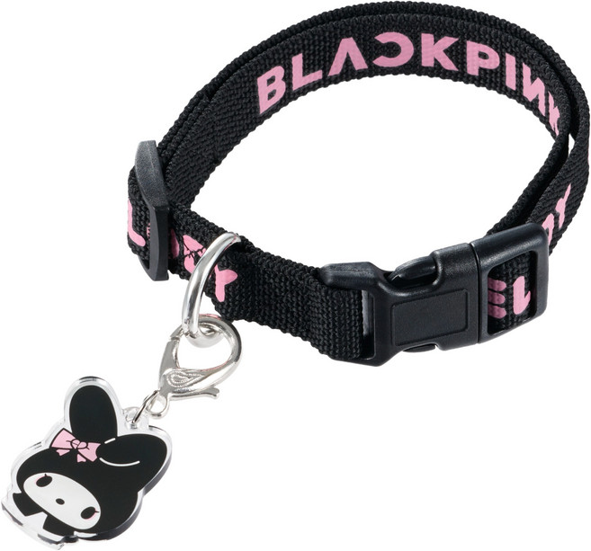 블랙핑크 x 마이멜로디 콜라보레이션 MD 반려견 목줄 중대형견, 목줄 + 키링