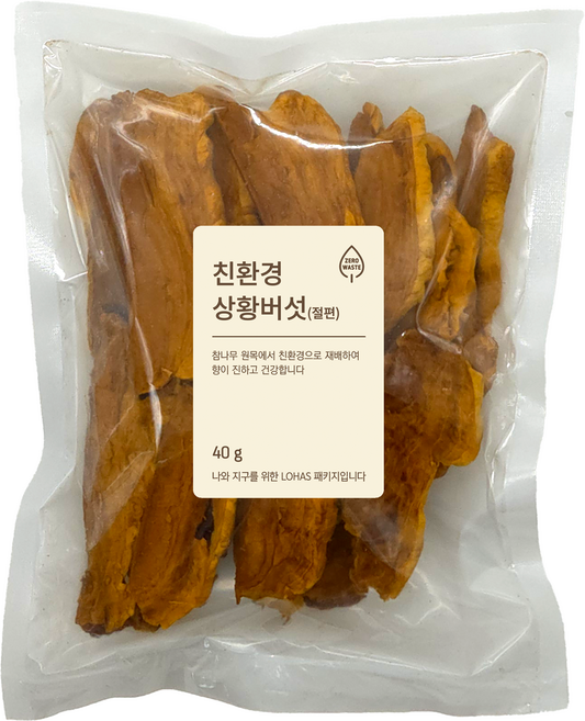 청림농원 친환경 상황버섯 절편, 1개, 40g