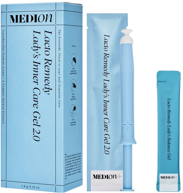메디온 락토리메디 이너케어젤 2.0 10p 185ml + 밸런스 젤 사쉐 5ml 세트, 1개