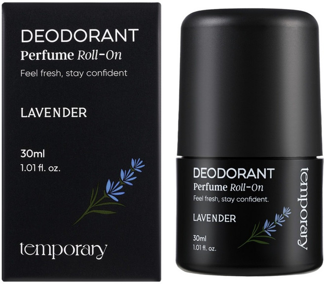 템포러리 라벤더 퍼퓸 롤온 데오드란트, 1개, 30ml