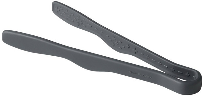 키친팩토리 플래티넘 실리콘 미니 집게, 다크그레이, 1개