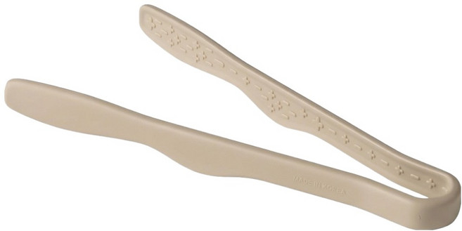 키친팩토리 플래티넘 실리콘 미니 집게, 샌드베이지, 1개