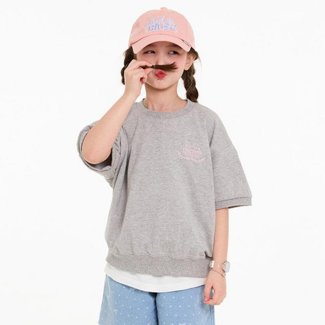 제이키즈 테마 반팔 맨투맨 J9142