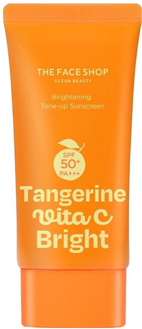 더페이스샵 탠저린 비타씨 브라이트닝 톤업 선크림 SPF50+ PA+++, 1개, 50ml