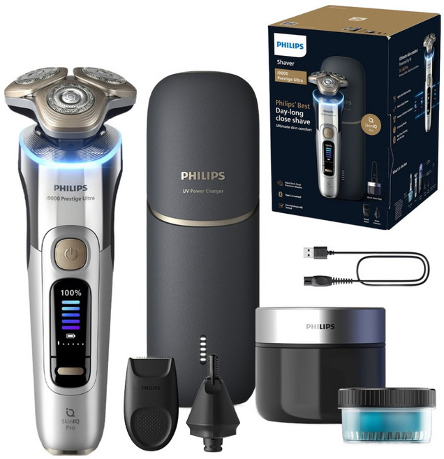 필립스 전기면도기 XP9404/53, i9000 프레스티지 울트라, 크롬