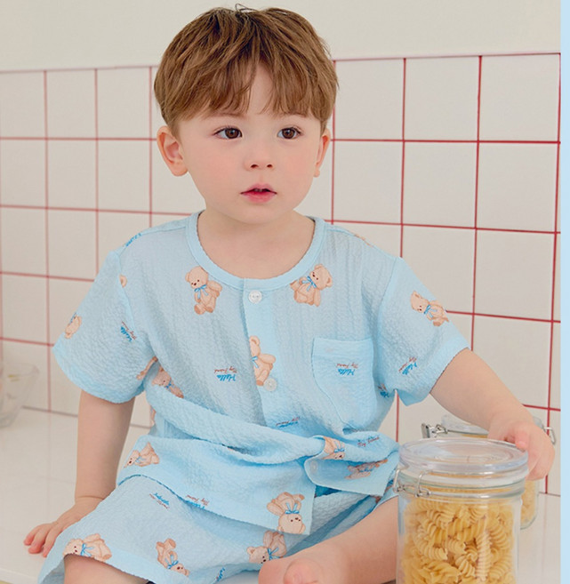 유니프랜드 곰돌이 요루지 5부 잠옷 상하의 세트