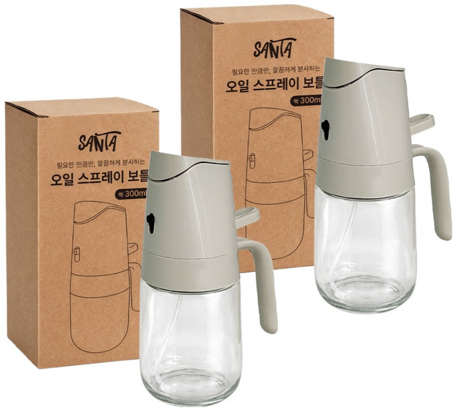 산타 오일 스프레이 보틀, 2개, 300ml