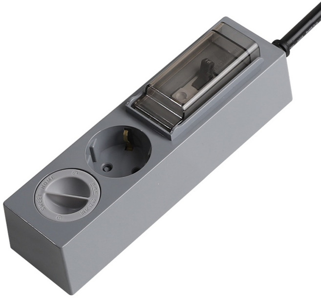 스윗홈 고용량 배선차단용 멀티탭 3구 + 안전커버 세트, 1.5m, 그레이블랙, 1개