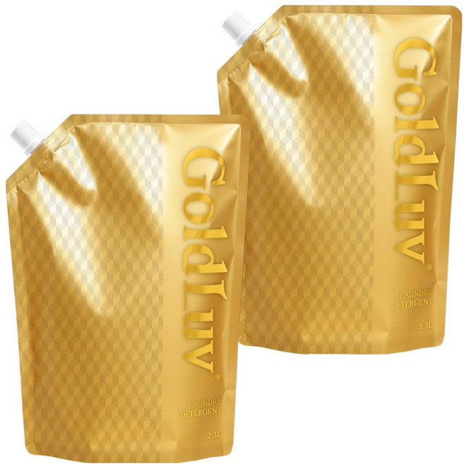 골드럽 세탁세제 베이킹소다 & 구연산 리필, 2개, 2.3L