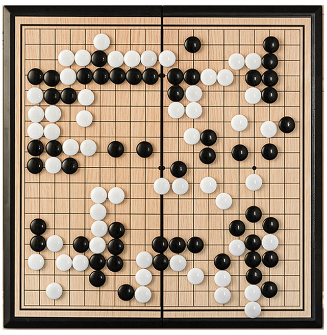 라라해피 자석 휴대용 접이식 바둑판 다양한 사이즈 보드게임 세트 03 A바둑 29 x 29 cm, 혼합색상, 1세트