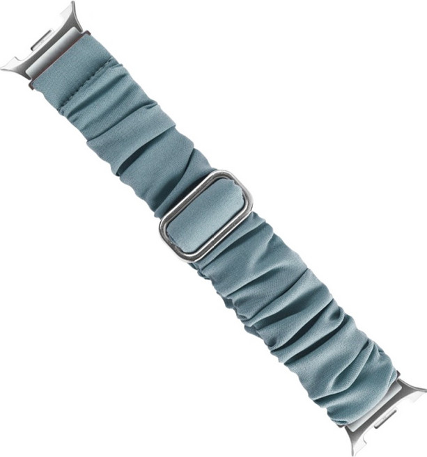 젤센 파스텔 스크런치 사이즈 조절 곱창밴드 스트랩, 에쉬블루, 1개